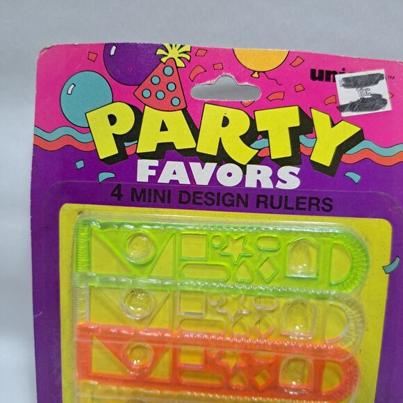 Party Favors Stencil Rulers Plastic Multicolor Birthday Pinata Stocking Stuffers - Picture 2 of 10